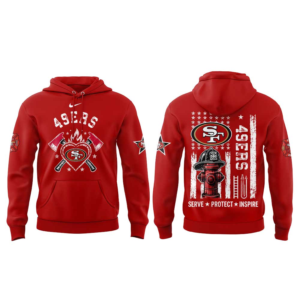 .                       San Francisco 49ers Firefighter Appreciation 2026 Hoodie