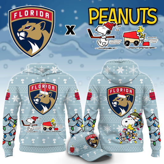 ..Florida Panthers x Peanuts 2026 Christmas Limited Edition Hoodie NN