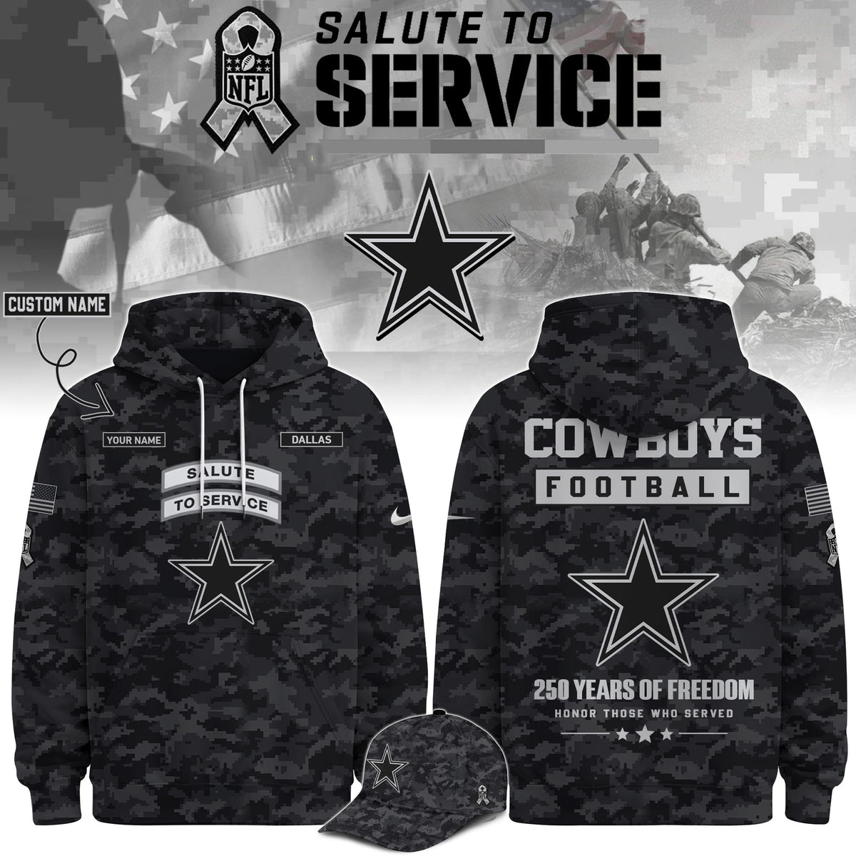 DAL Veterans Day Limited Edition Hoodie  Limited Edition + Selling Out Fast