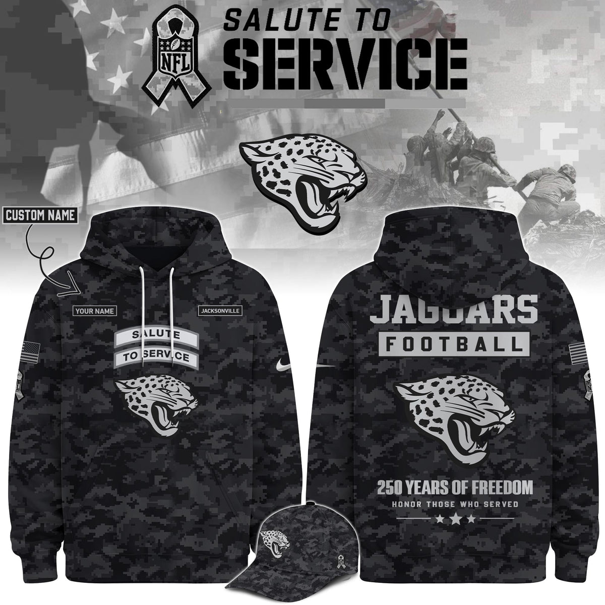 JAX Veterans Day Limited Edition Hoodie  Limited Edition + Selling Out Fast