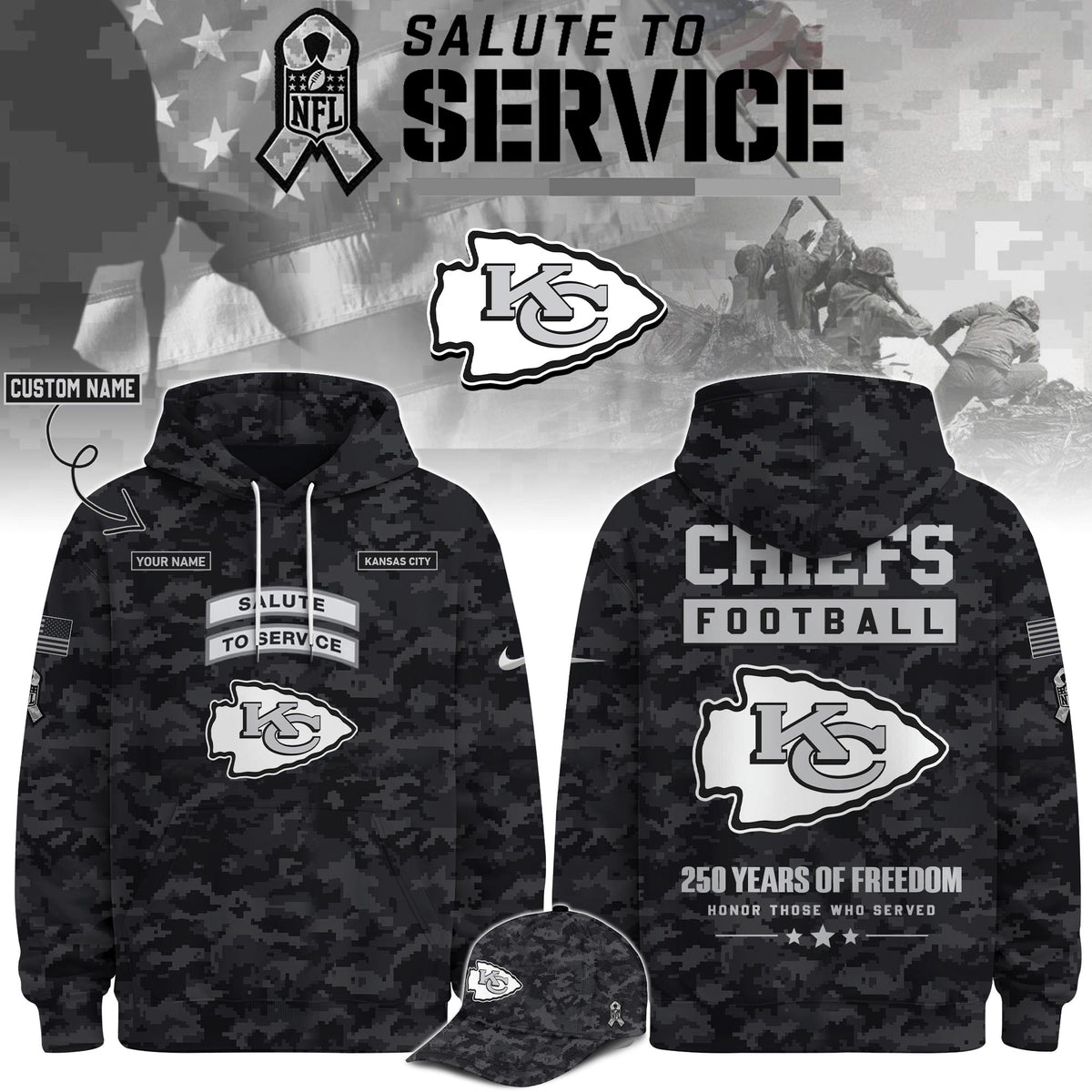 KC Veterans Day Limited Edition Hoodie  Limited Edition + Selling Out Fast