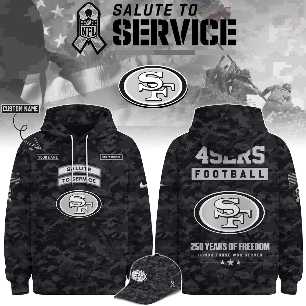 SF Veterans Day Limited Edition Hoodie  Limited Edition + Selling Out Fast V2