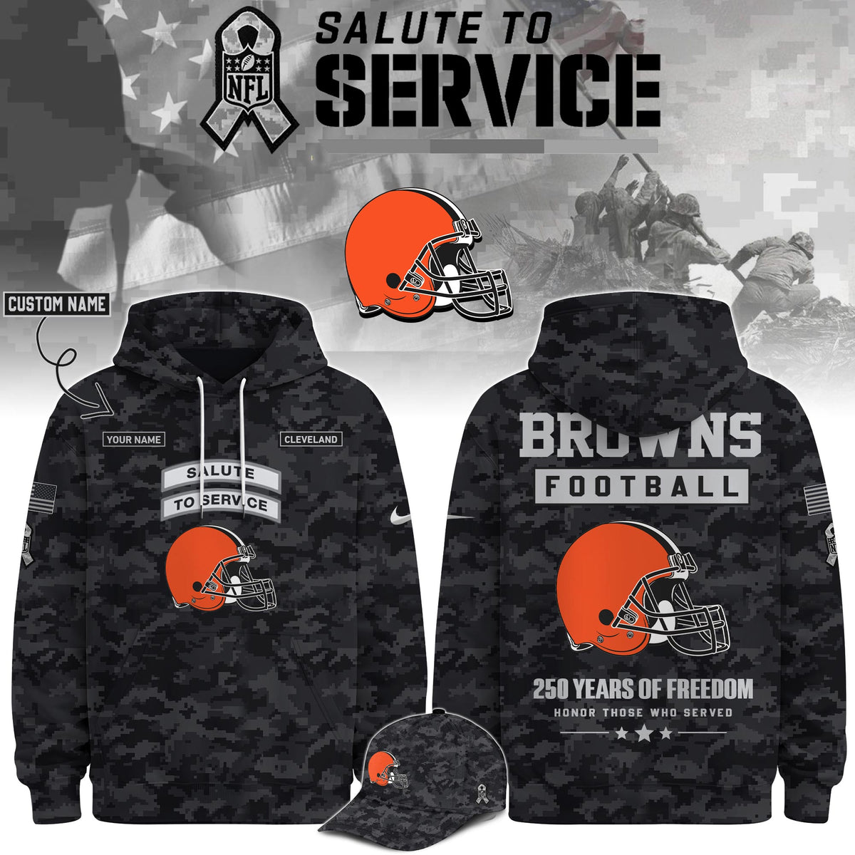 CLE Veterans Day Limited Edition Hoodie  Limited Edition + Selling Out Fast V2