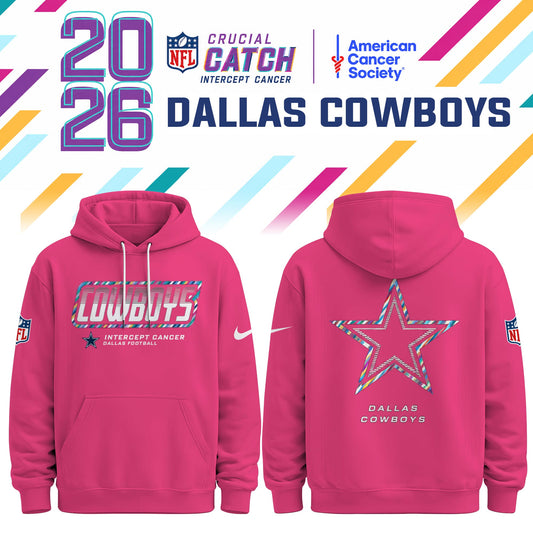 Dallas Cowboys Special Pink Crucial Catch 2026 Limited Edition Hoodie