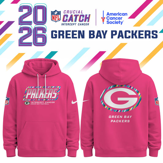 Green Bay Packers Special Pink Crucial Catch 2026 Limited Edition Hoodie