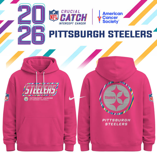 Pittsburgh Steelers Special Pink Crucial Catch 2026 Limited Edition Hoodie