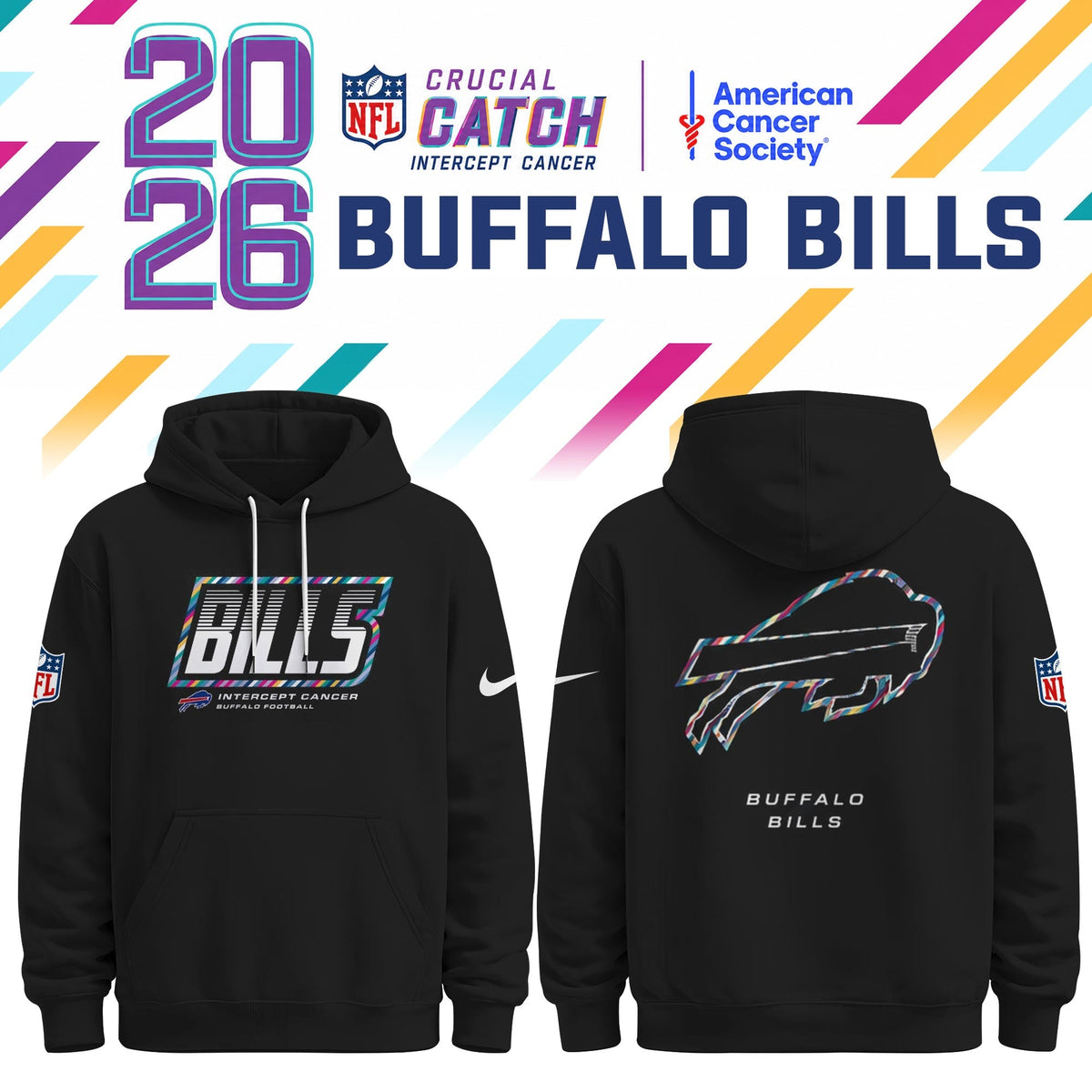 Buffalo Bills Special Black Crucial Catch 2026 Limited Edition Hoodie