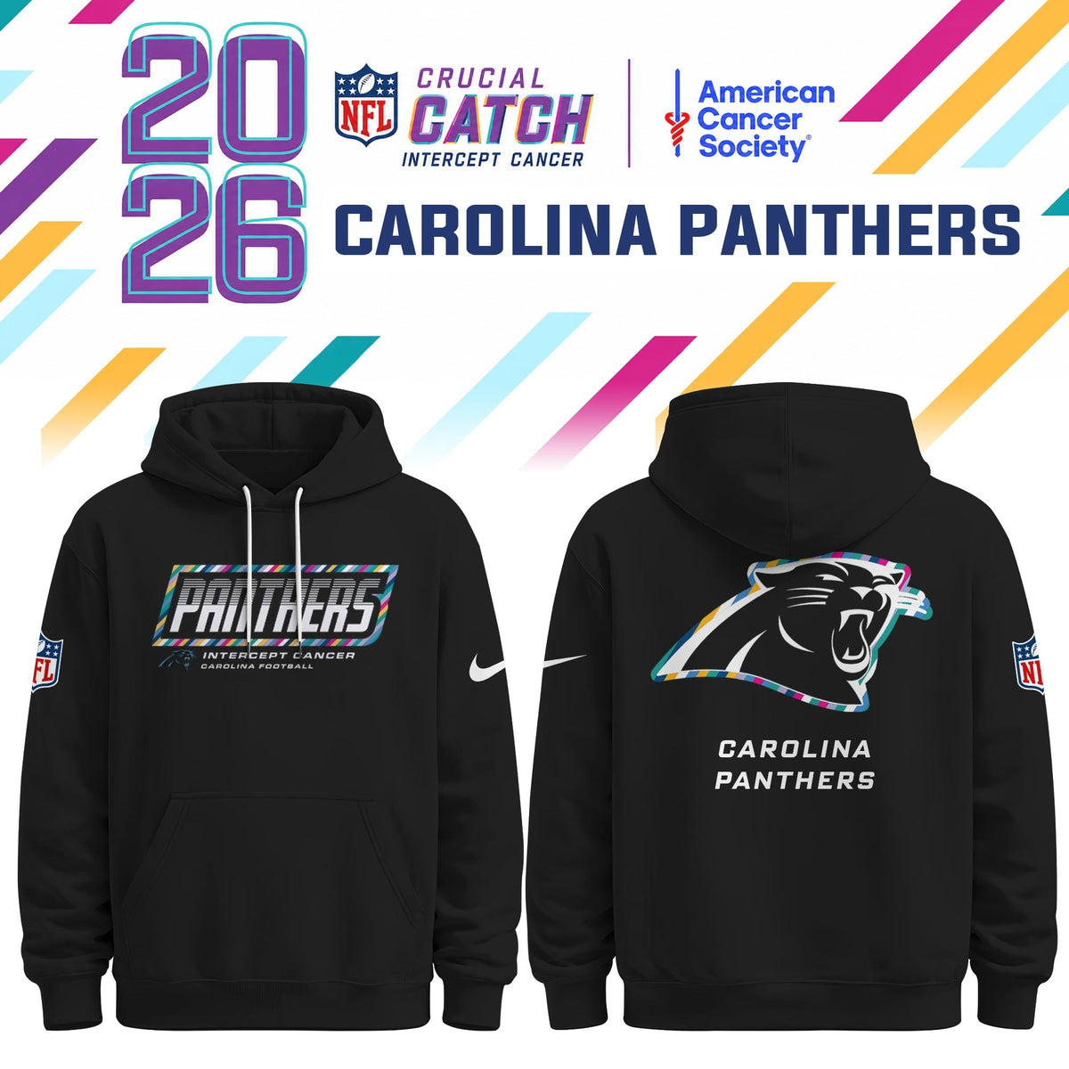 Carolina Panthers Special Black Crucial Catch 2026 Limited Edition Hoodie