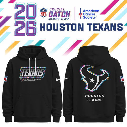 Houston Texans Special Black Crucial Catch 2026 Limited Edition Hoodie