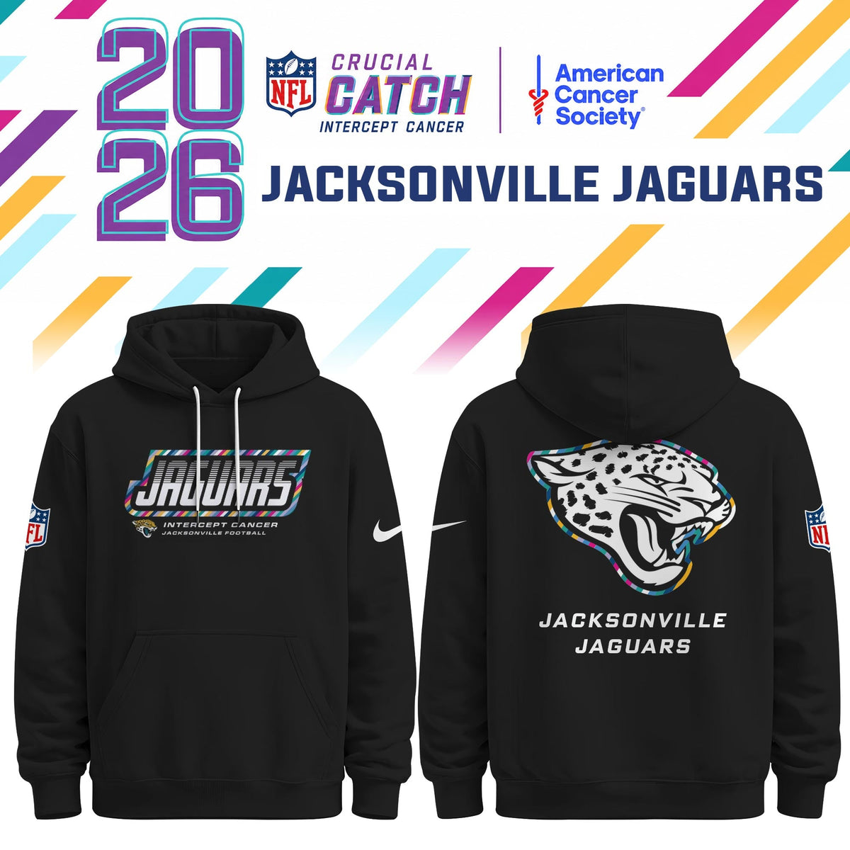 Jacksonville Jaguars Special Black Crucial Catch 2026 Limited Edition Hoodie