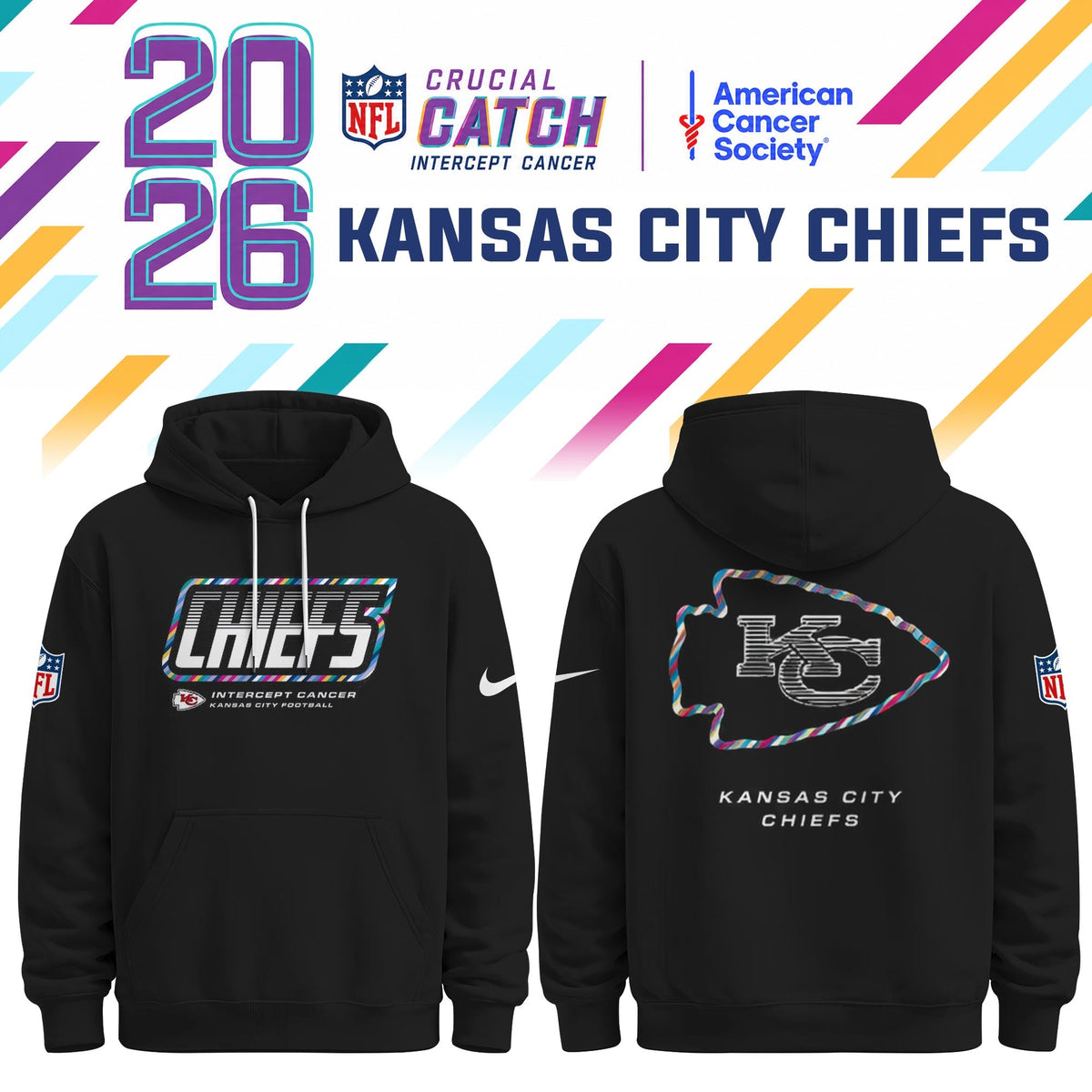 Kansas City Chiefs Special Black Crucial Catch 2026 Limited Edition Hoodie