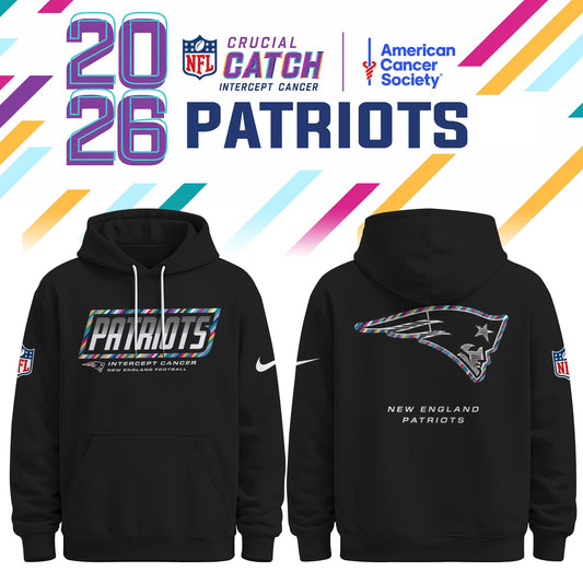 New England Patriots Special Black Crucial Catch 2026 Limited Edition Hoodie