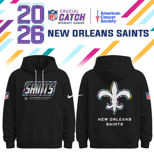 New Orleans Saints Special Black Crucial Catch 2026 Limited Edition Hoodie