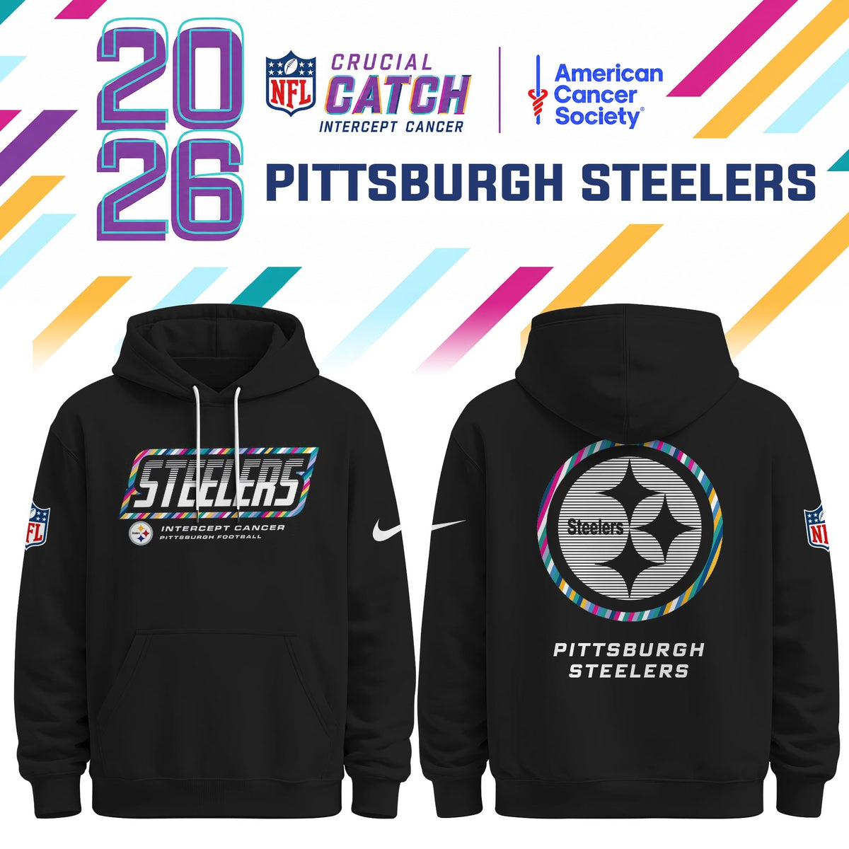 Pittsburgh Steelers Special Black Crucial Catch 2026 Limited Edition Hoodie