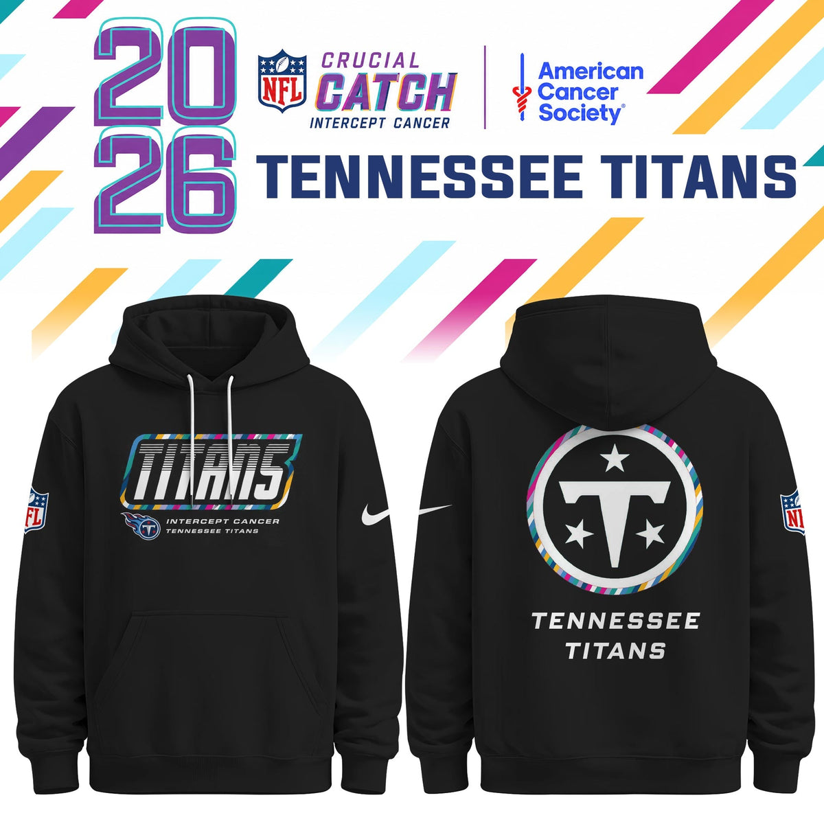 Tennessee Titans Special Black Crucial Catch 2026 Limited Edition Hoodie