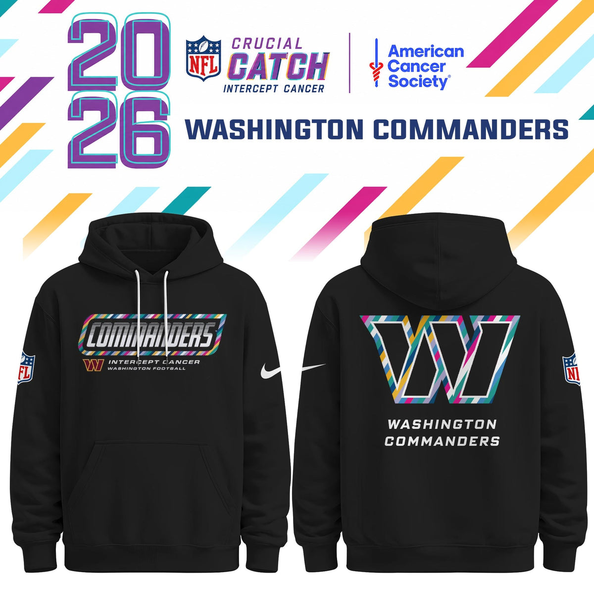 Washington Commanders Special Black Crucial Catch 2026 Limited Edition Hoodie