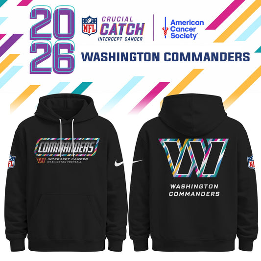 Washington Commanders Special Black Crucial Catch 2026 Limited Edition Hoodie