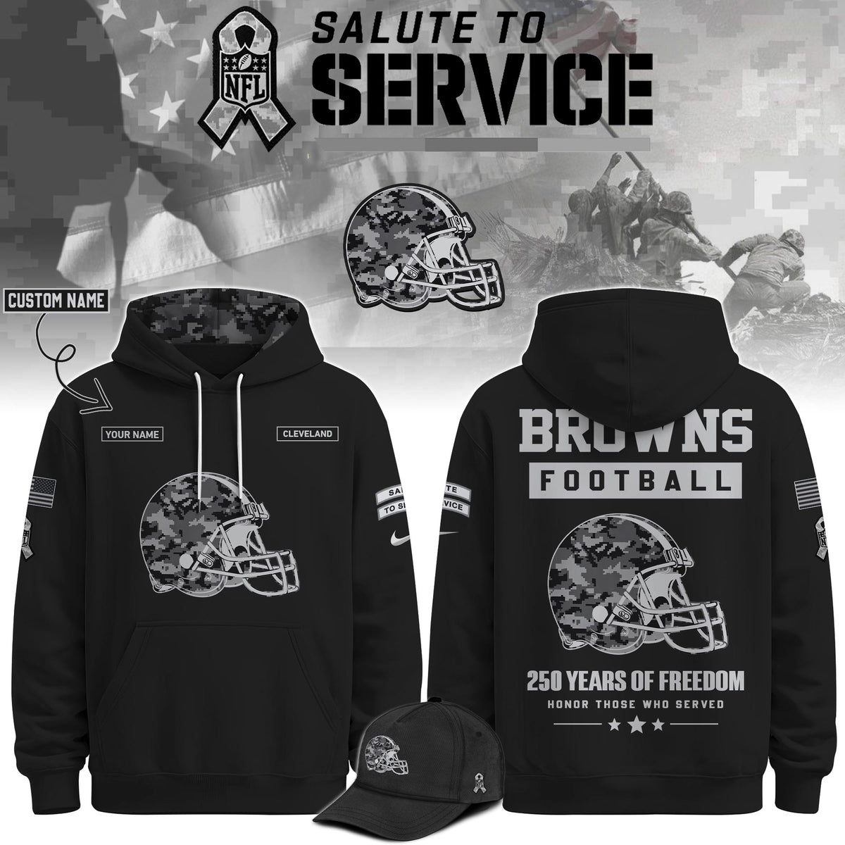 CLE Veterans Day Limited Edition Hoodie  Limited Edition + Selling Out Fast