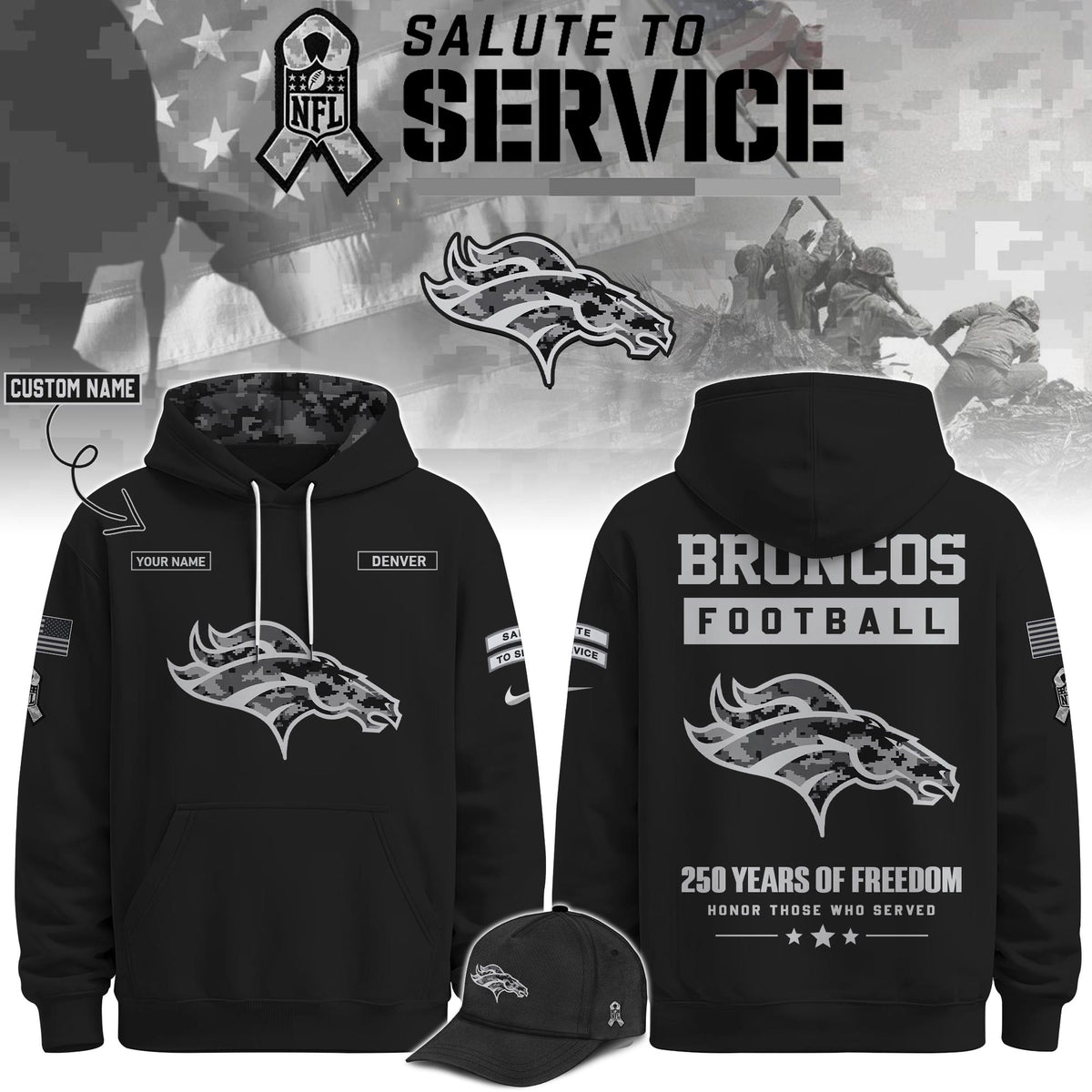 DEN Veterans Day Limited Edition Hoodie  Limited Edition + Selling Out Fast V2