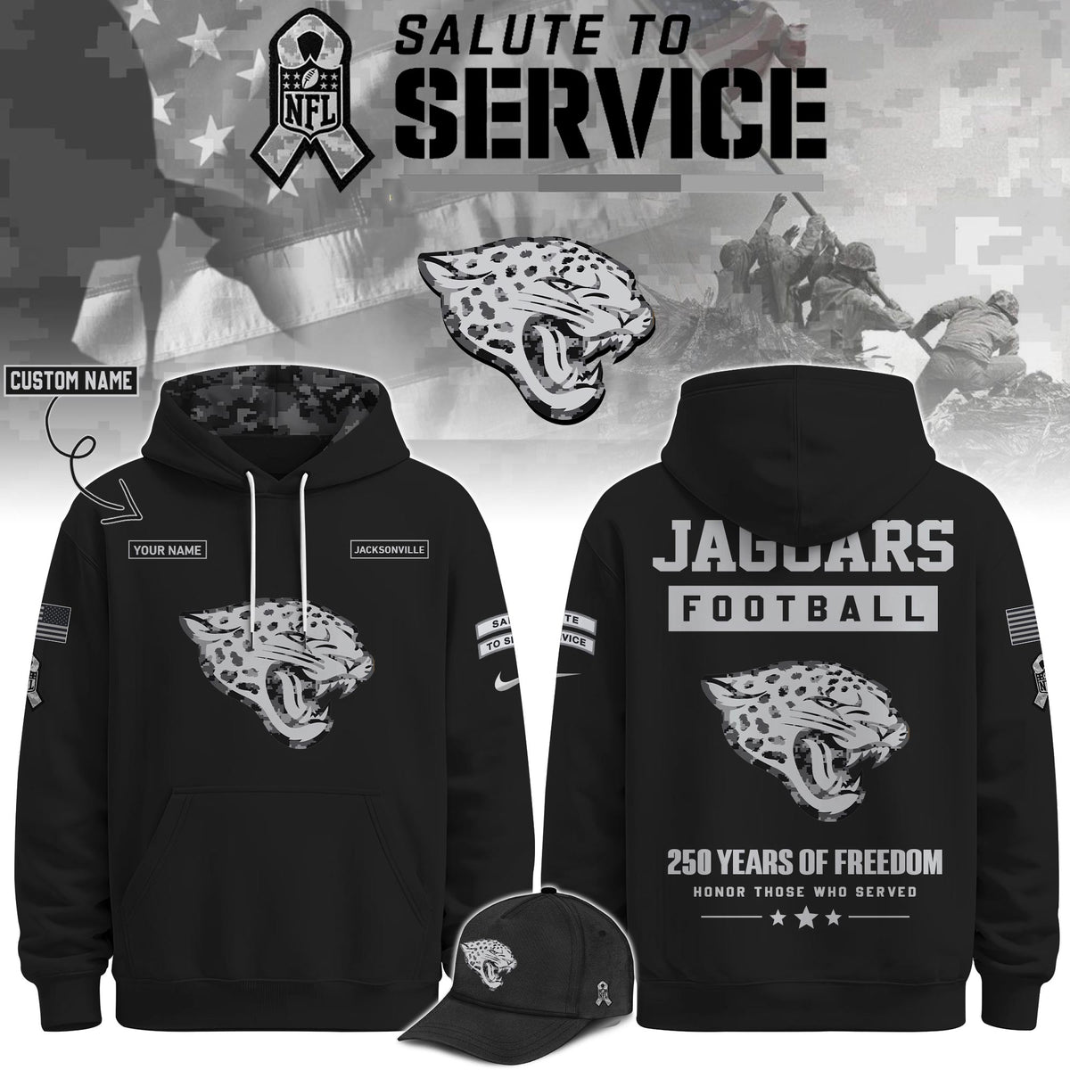 JAX Veterans Day Limited Edition Hoodie  Limited Edition + Selling Out Fast V2