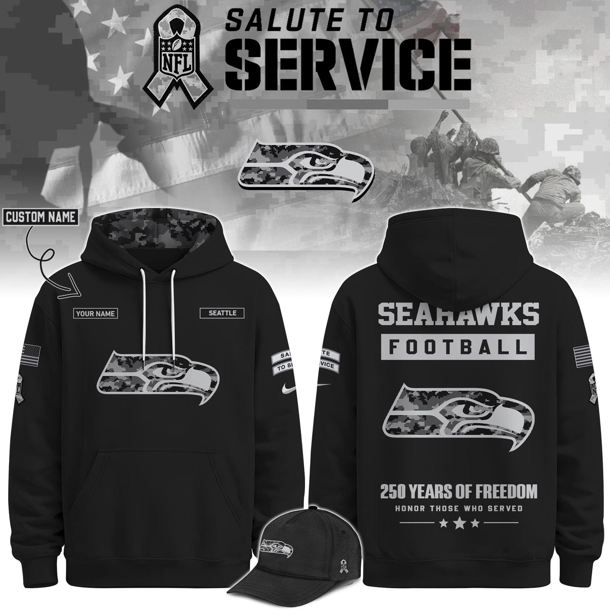 SEA Veterans Day Limited Edition Hoodie  Limited Edition + Selling Out Fast V2