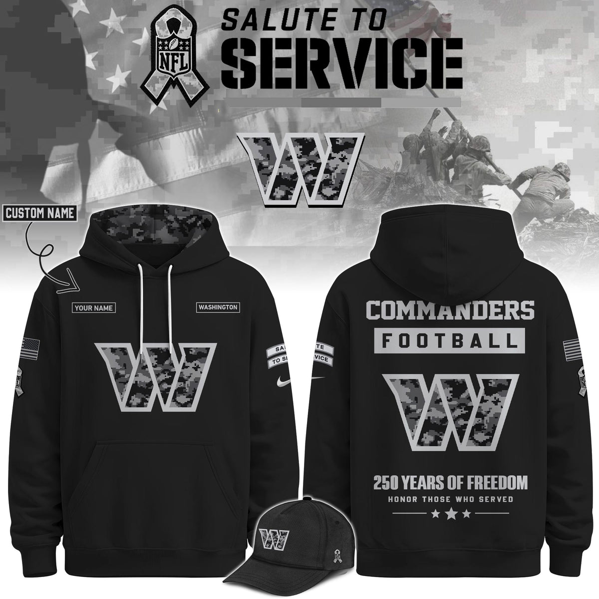WAS Veterans Day Limited Edition Hoodie  Limited Edition + Selling Out Fast