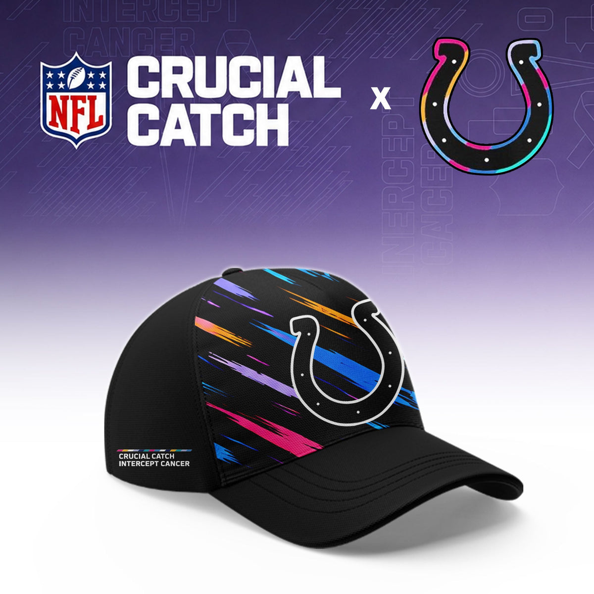 Indianapolis Colts Football 2026 Crucial Catch Limited Pink Hoodie, No one fights alone!