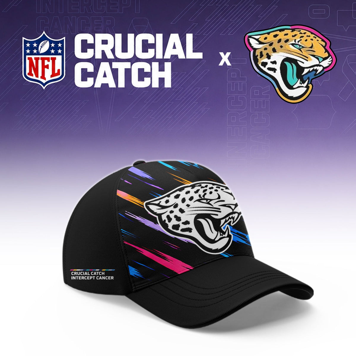Jacksonville Jaguars Football 2026 Crucial Catch Limited Pink Hoodie, No one fights alone!