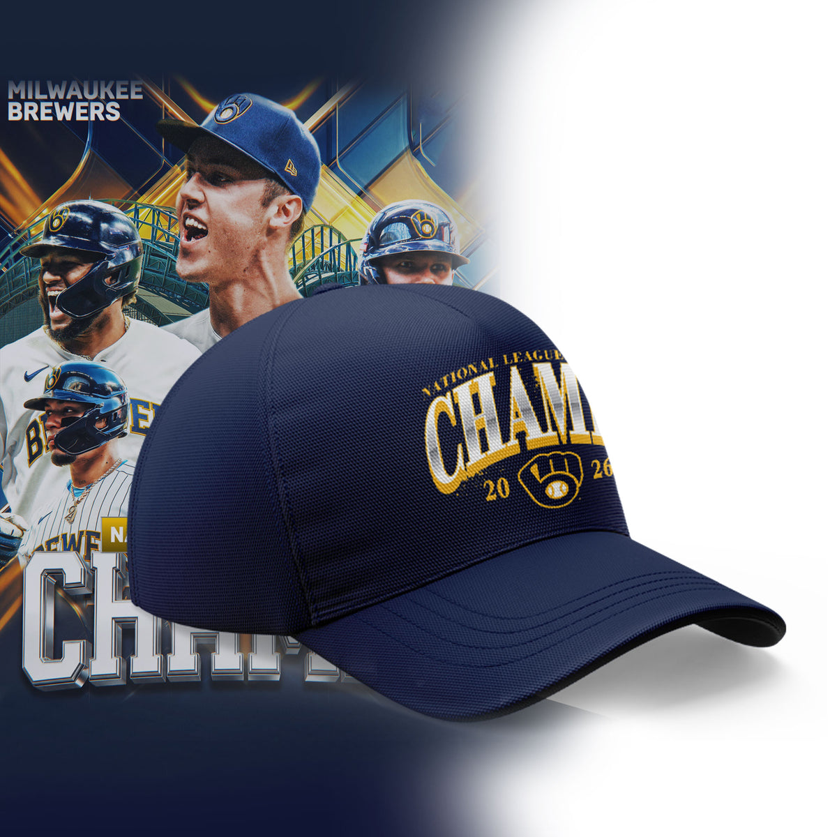 _??M.Brewers 2026 NL CENTRAL CHAMPIONS Limited Jersey