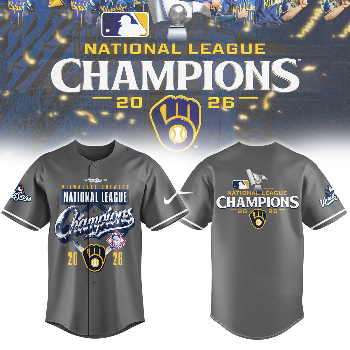 __M.Brewers 2026 National League Champions Locker Room Limited Jersey NN