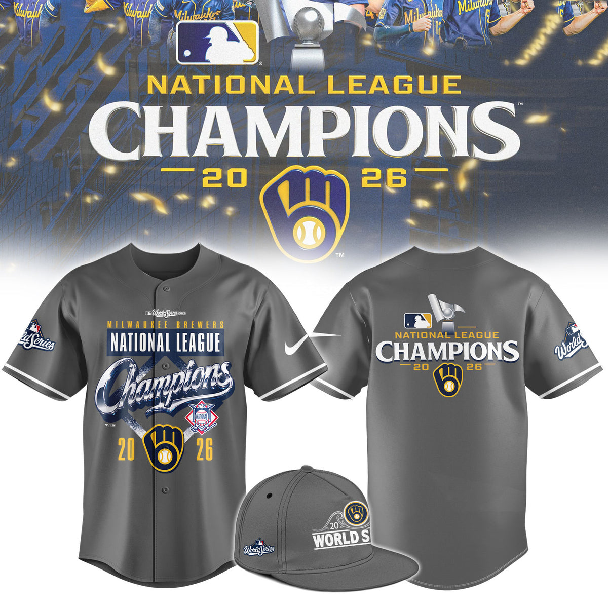 __M.Brewers 2026 National League Champions Locker Room Limited Jersey NN