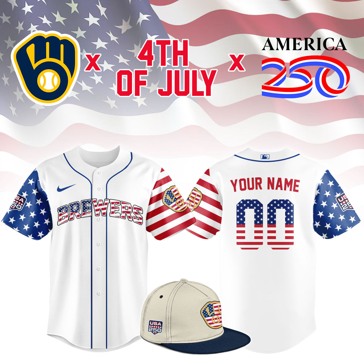 MIL Independence Day Limited Baseball Jersey NN