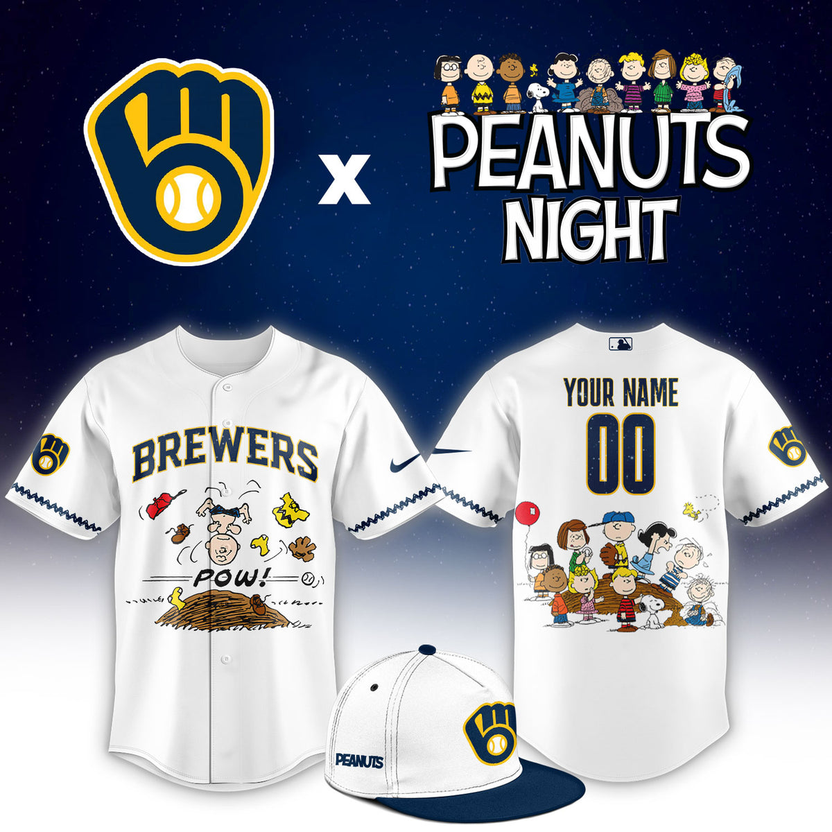 MIL Peanuts Night Limited Jersey NN