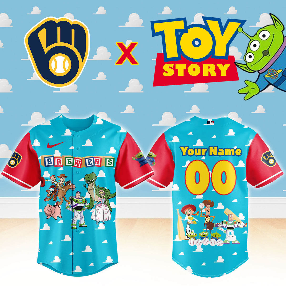MIL Toy Story Night Limited Baseball Jersey NN