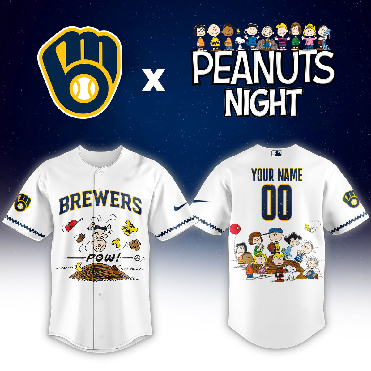 MIL Peanuts Night Limited Jersey NN