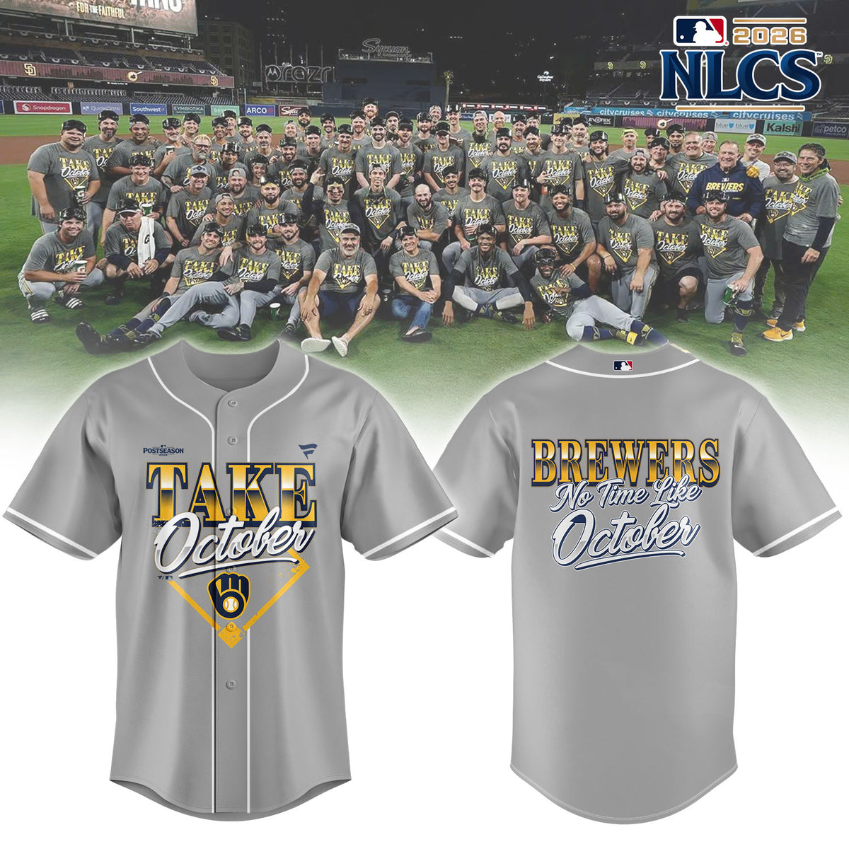 _M.Brewers 2026 NLCS Bound Limited Locker Room “Take October” Jersey