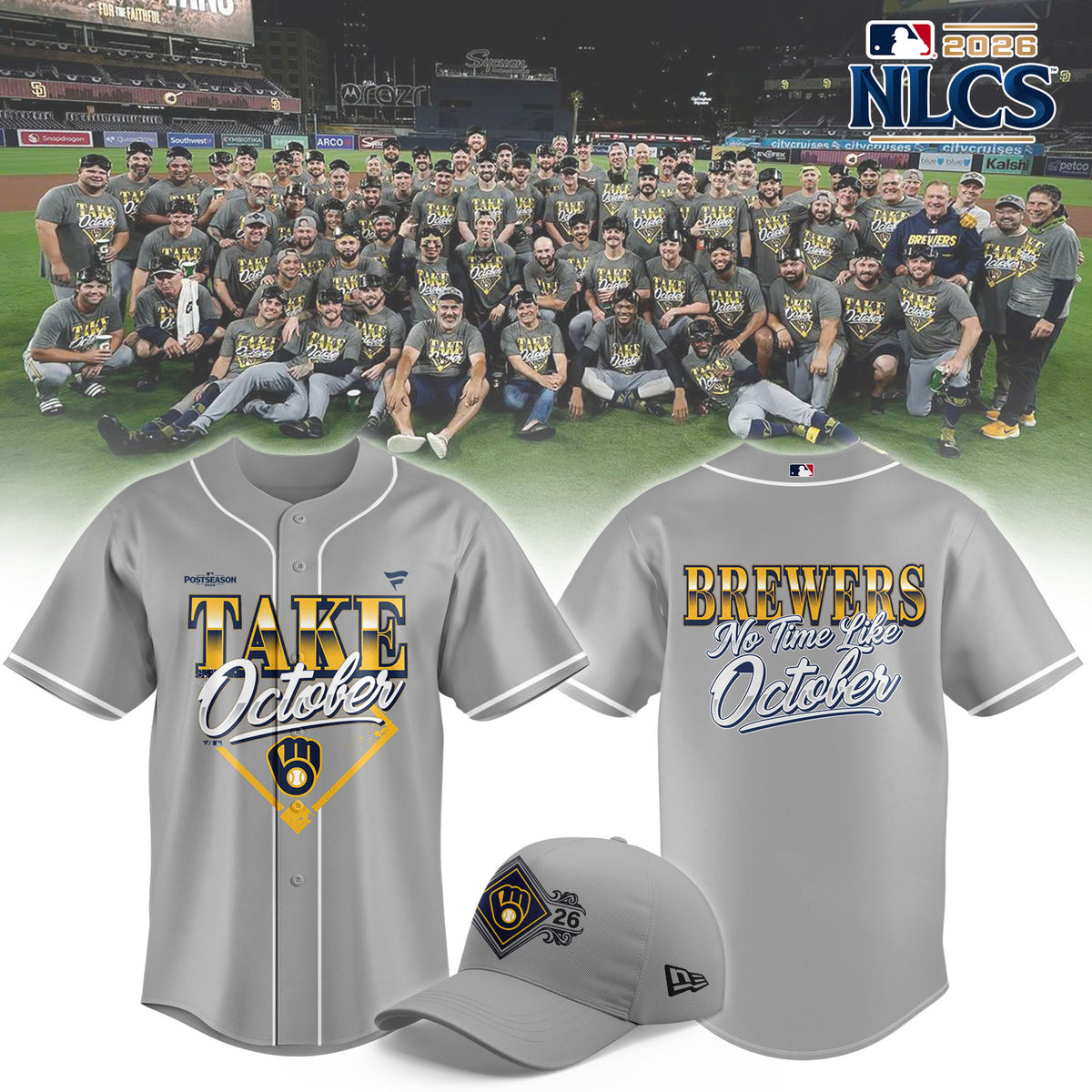 _M.Brewers 2026 NLCS Bound Limited Locker Room “Take October” Jersey