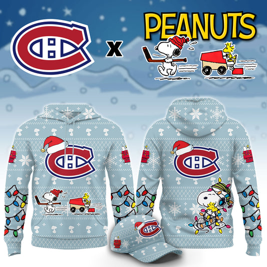 .Montreal Canadiens x Peanuts 2026 Christmas Limited Edition Hoodie NN