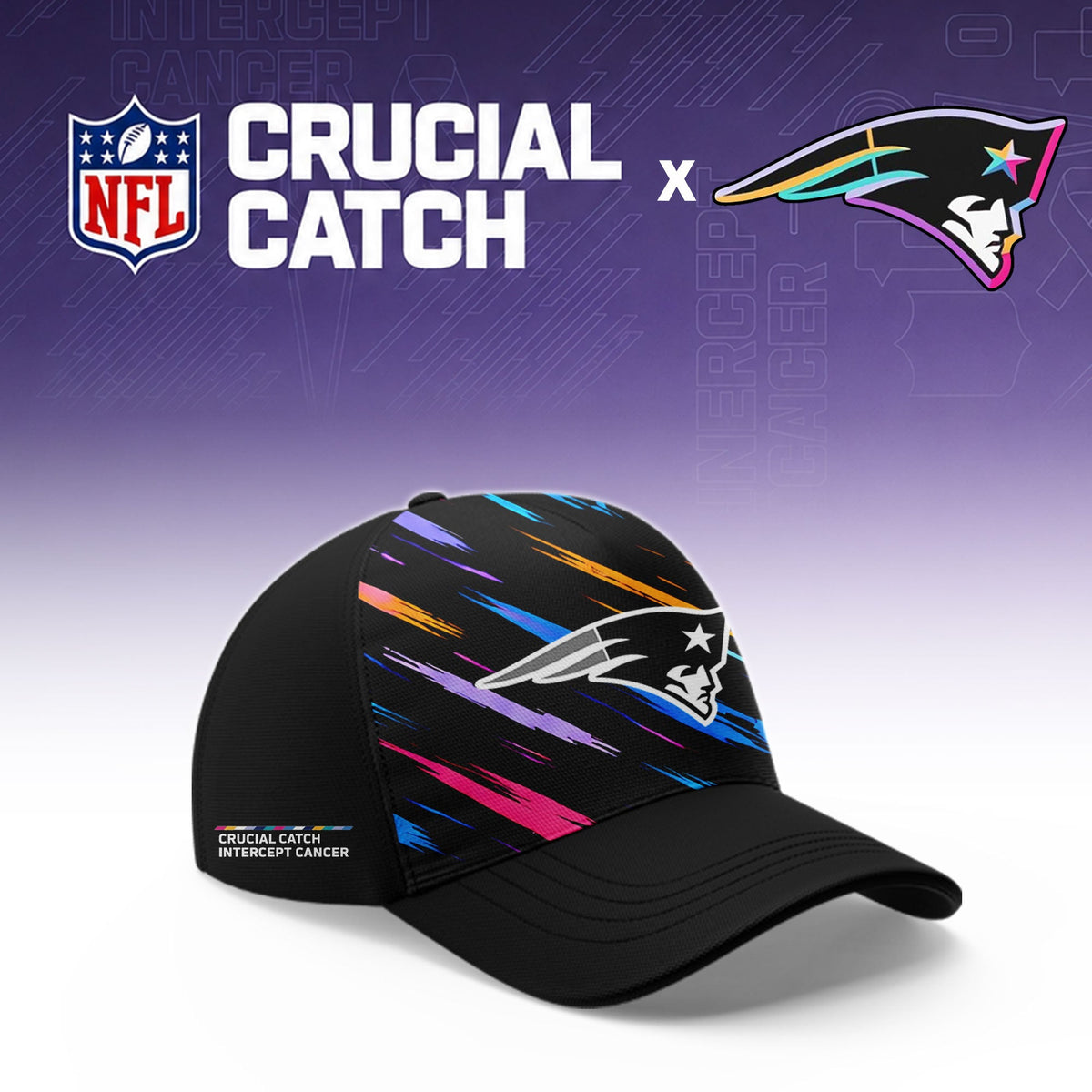 New England Patriots Football 2026 Crucial Catch Limited Pink Hoodie, No one fights alone!