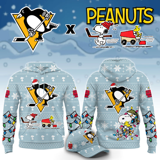 .Pittsburgh Penguins x Peanuts 2026 Christmas Limited Edition Hoodie NN