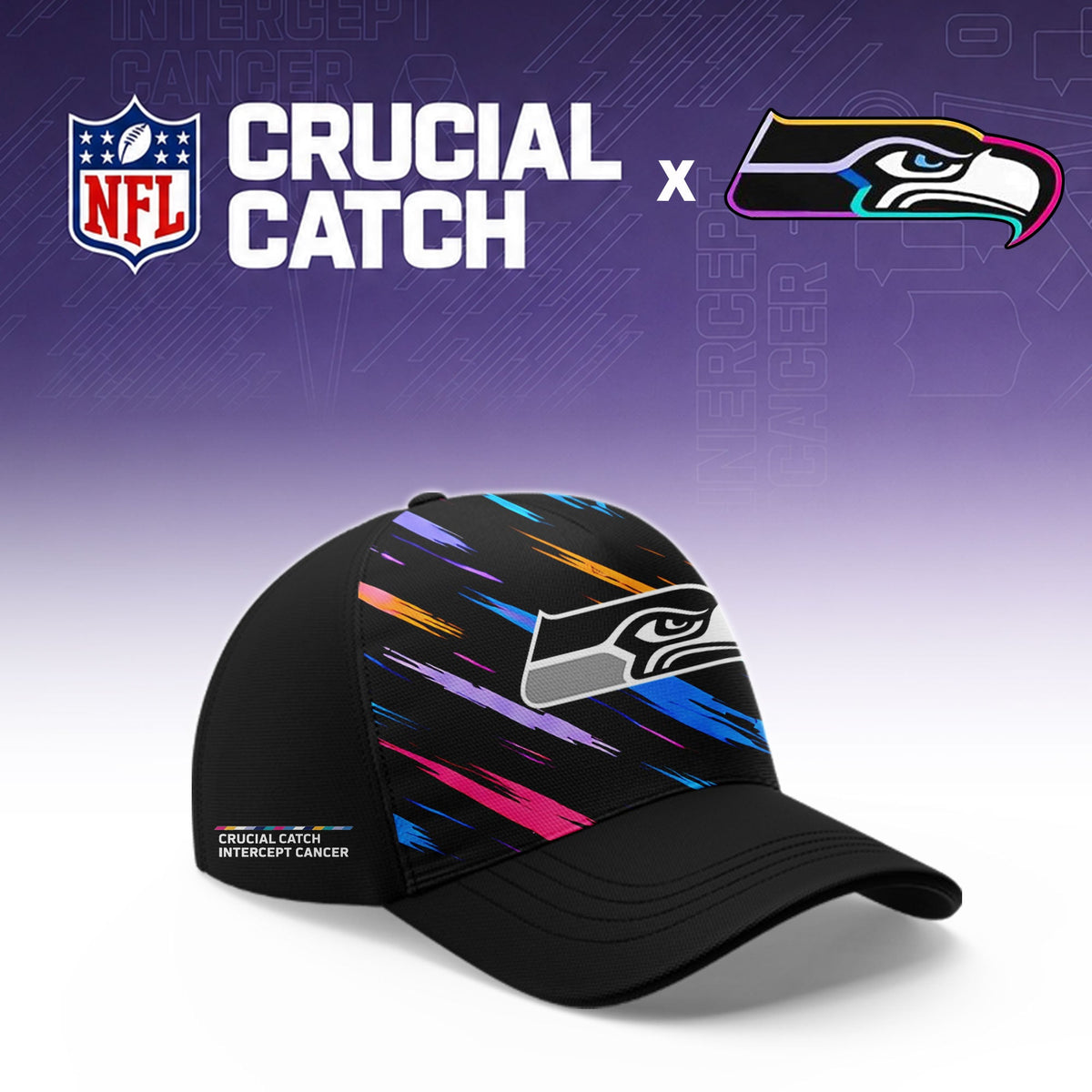 Seattle Seahawks Football 2026 Crucial Catch Limited Pink Hoodie, No one fights alone!