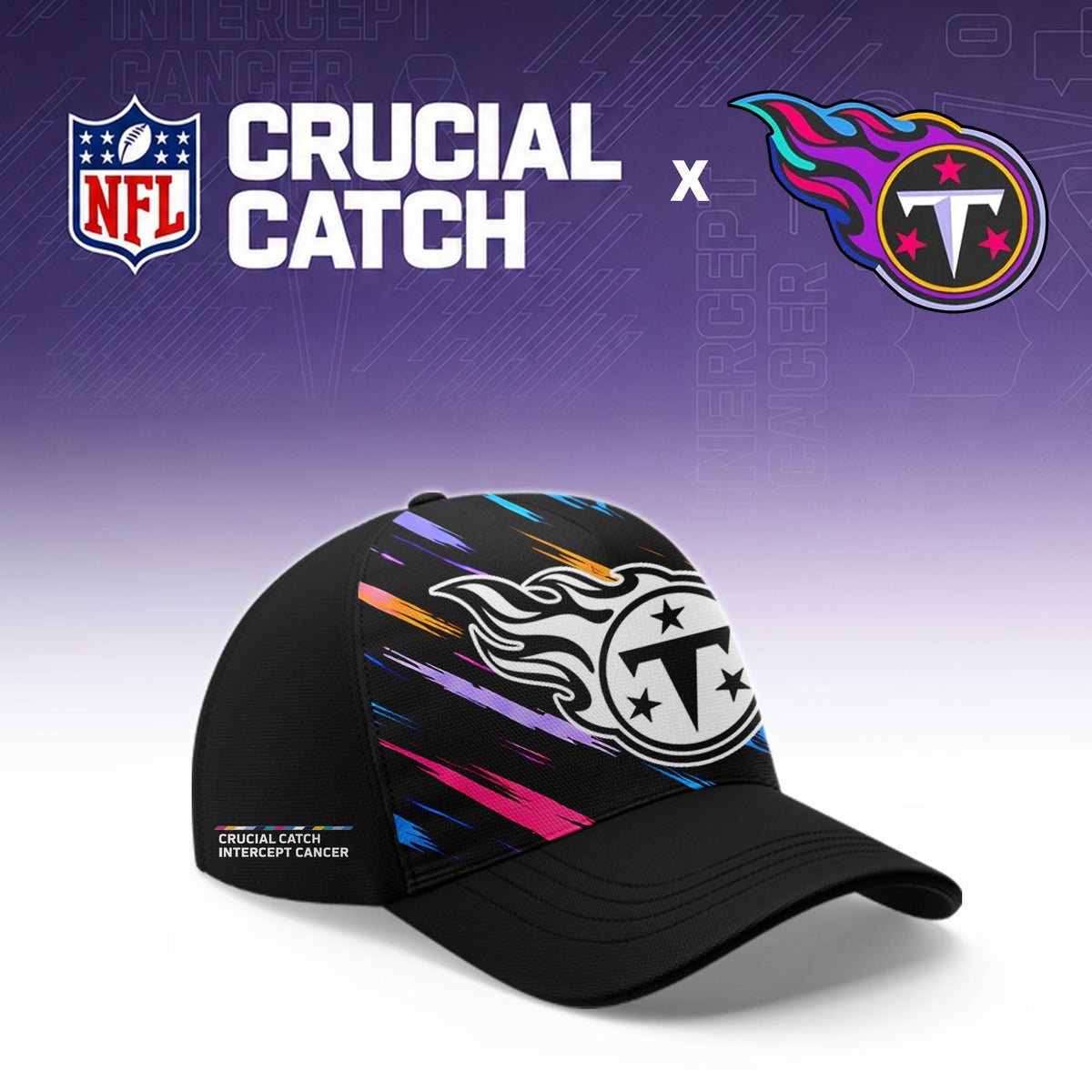 Tennessee Titans Football 2026 Crucial Catch Limited Pink Hoodie, No one fights alone!
