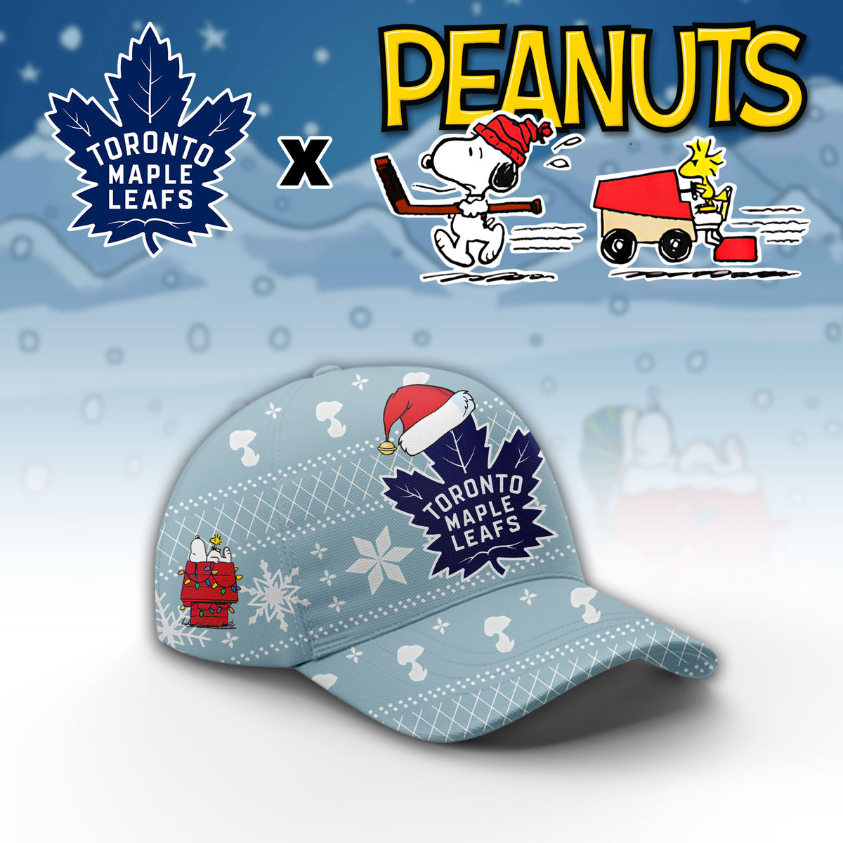 ...Toronto Maple Leafs x Peanuts 2026 Christmas Limited Edition Hoodie NN