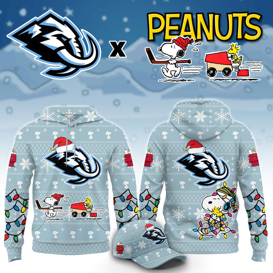 Utah Mammoth x Peanuts 2026 Christmas Limited Edition Hoodie NN