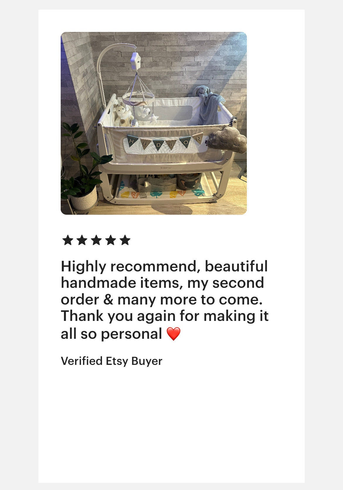 Personalised Wooden Name Bunting: Sage Green Nursery Decor