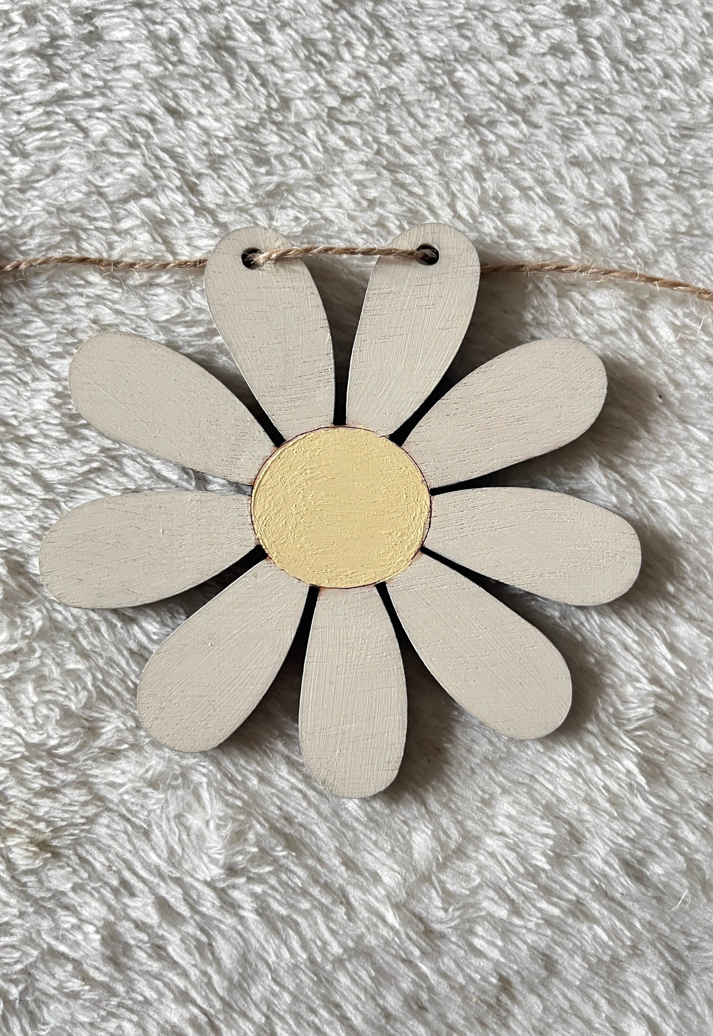Daisy Easter bunting decorations garland for tree Easter wall hanging Easter home decorations pastel bunting spring daisy flower decoration