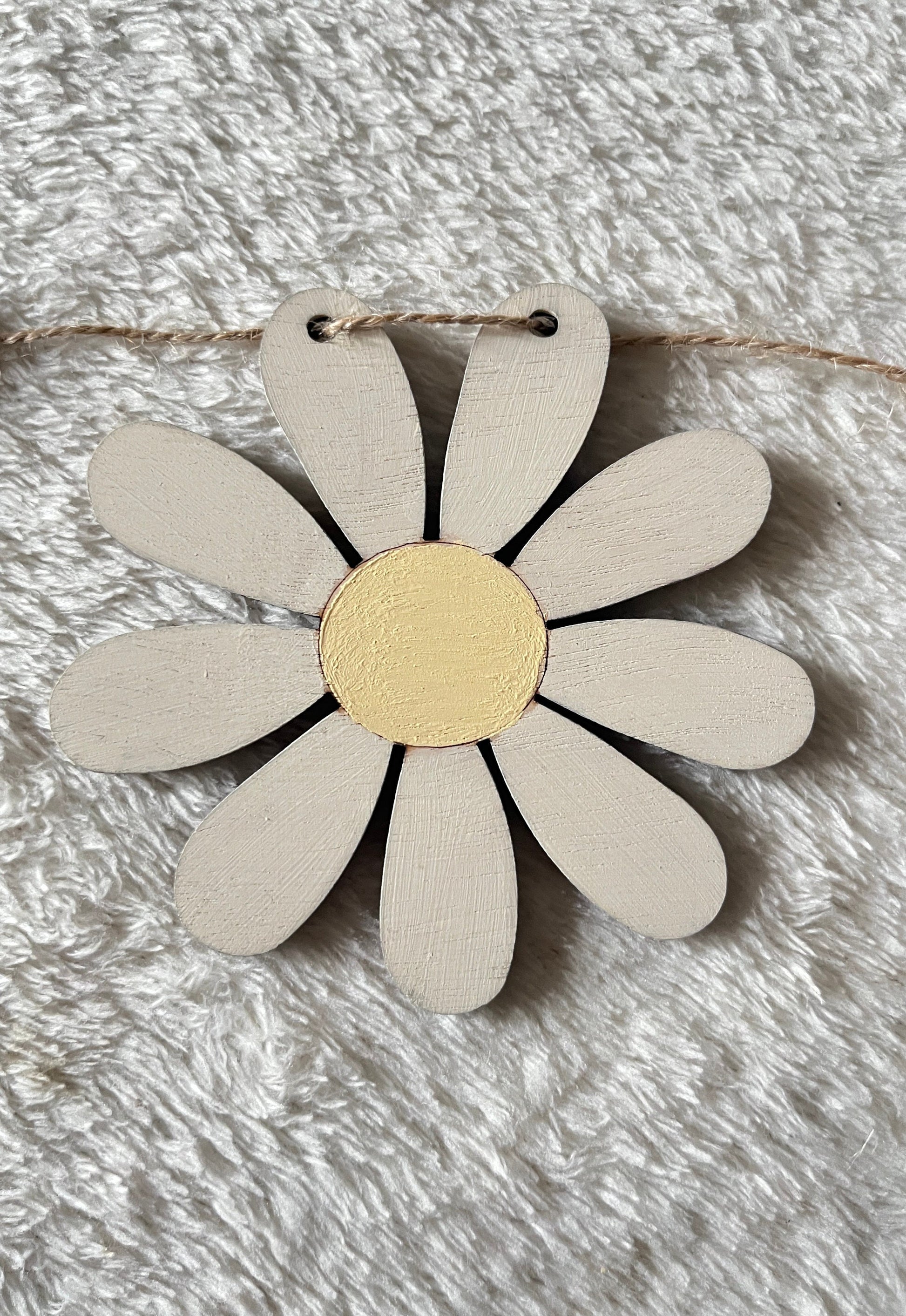 Daisy Easter bunting decorations garland for tree Easter wall hanging Easter home decorations pastel bunting spring daisy flower decoration