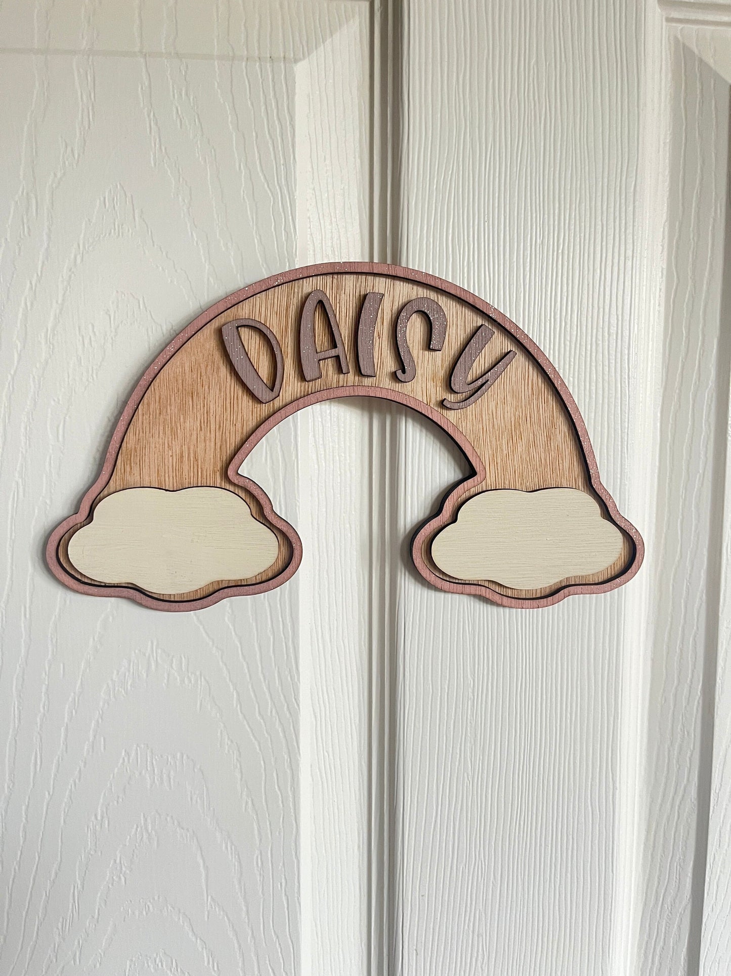 Personalised Wooden Rainbow Name Sign: Baby Girl Nursery Decor,kids name sign,wooden name plaque
