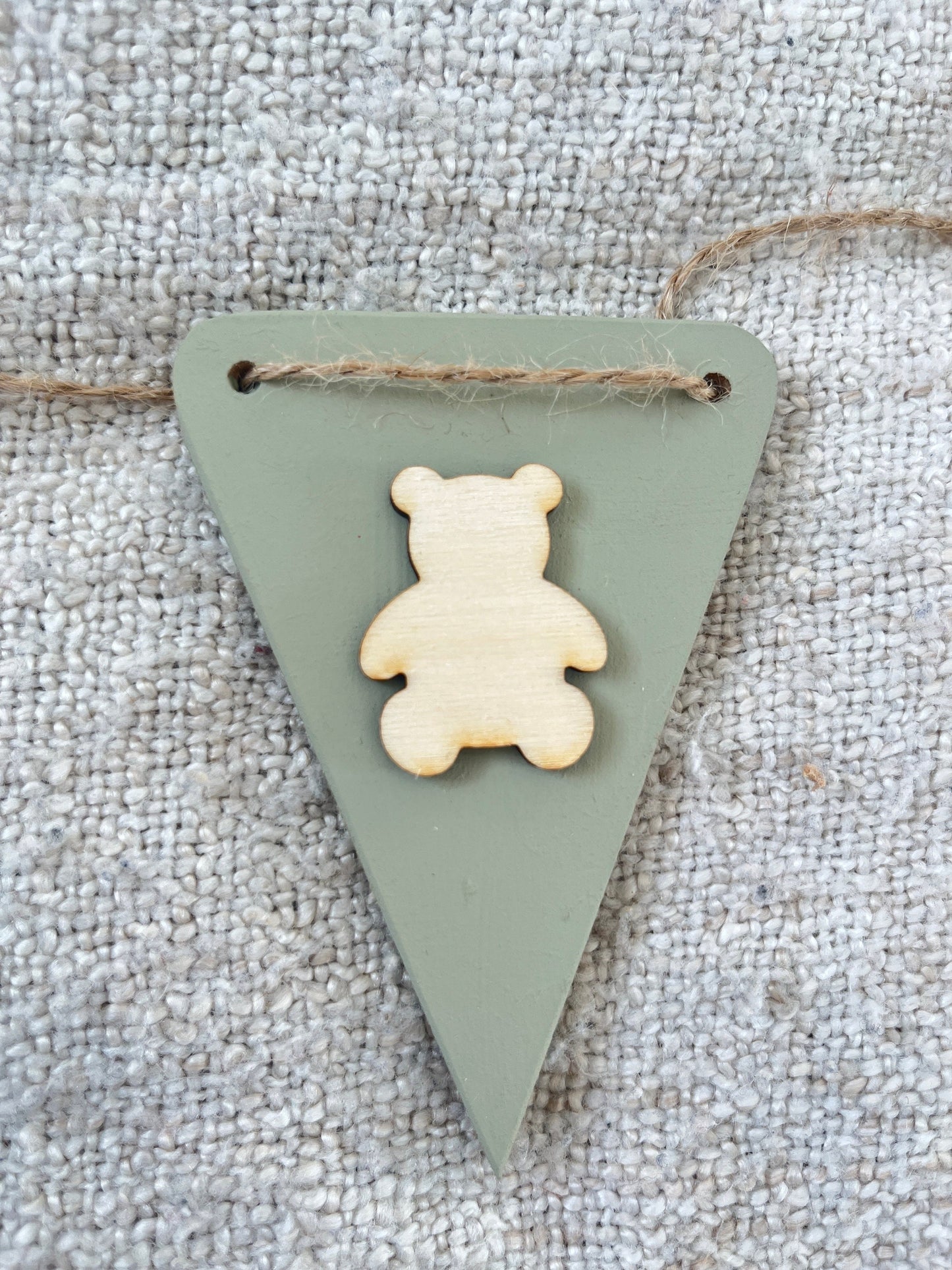 Teddy Bear Nursery Bunting Personalised Baby Name Sign Teddy Bear wooden garland Bear Nursery decor Custom Newborn baby gift teddy banner