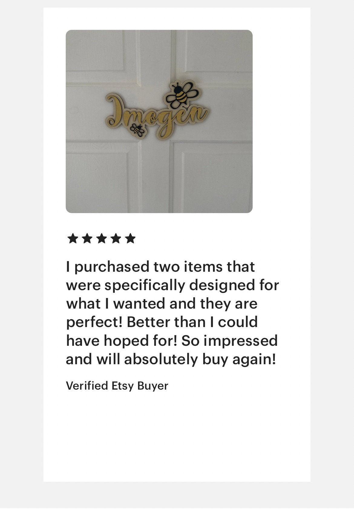 Personalised Bee Name Sign: Wooden Nursery Decor, Custom Animal Door Sign